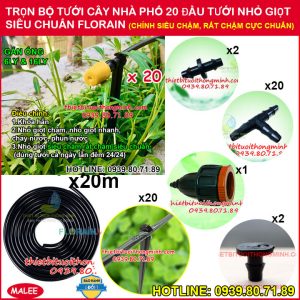 Bộ tưới nhỏ giọt 1 ha hoàn chỉnh