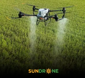 Phun thuốc BVTV bằng drone DJI Agras